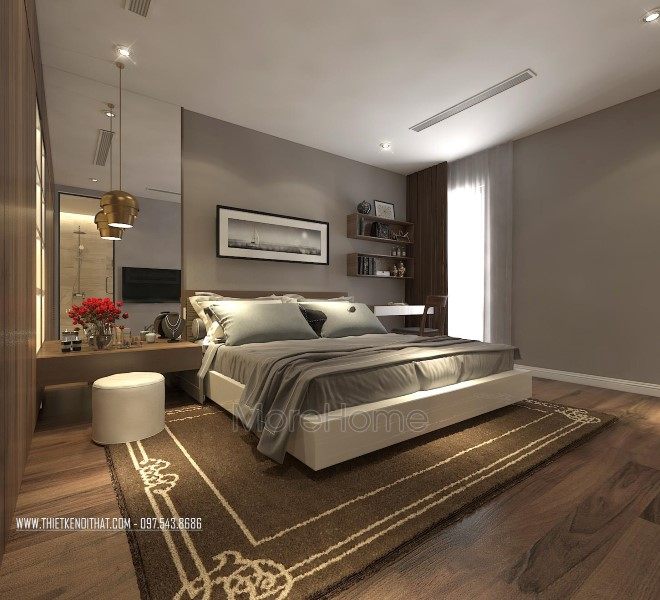 Thiết kế nội thất phòng ngủ chung cư Imperia Garden 203 Nguyễn Huy Tưởng Thanh Xuân Hà Nội